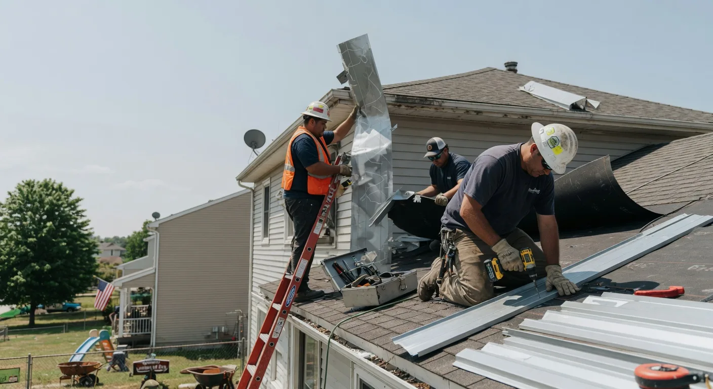 Storm Damage Metal Roof Repair in Collinwood, TN